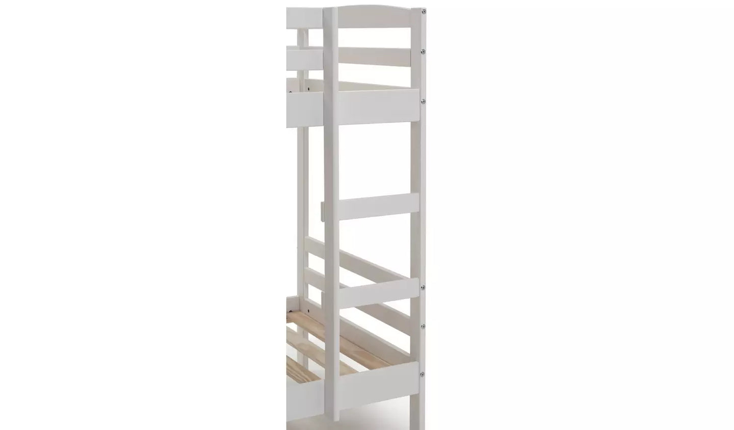 Josie Shorty White Bunk Bed - WITH MATTRESS